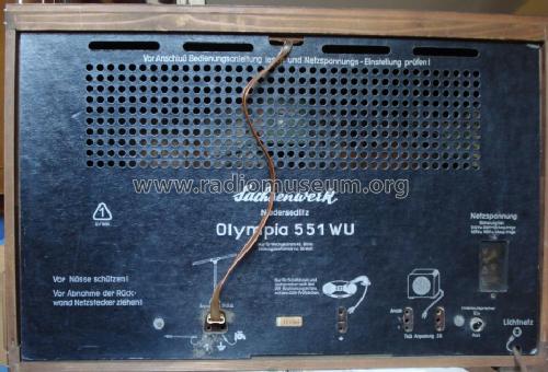 Olympia 551WU; Sachsenwerk (ID = 1629578) Radio