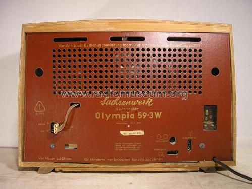 Olympia 59-3W; Sachsenwerk (ID = 1359336) Radio