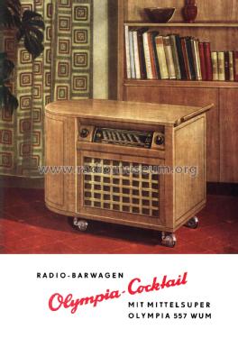 Olympia Radio-Barwagen 'Cocktail' 557WUM; Sachsenwerk (ID = 2029726) Radio