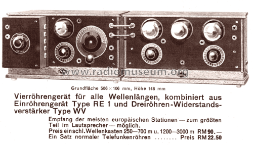 Eswe Widerstandsverstärker WV; Sachsenwerk bis 1945 (ID = 2984418) Ampl/Mixer