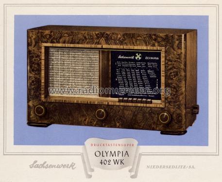 Olympia 402WK; Sachsenwerk bis 1945 (ID = 1275258) Radio