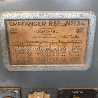 Récepteur O.T.C. - Empfänger R87 CS; SADIR S.A.D.I.R. (ID = 2648714) Mil Re