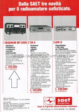 Adattatore di Impedenza Wattmetro Rosmetro MT 3000; Magnum Electronic; (ID = 2786587) Equipment