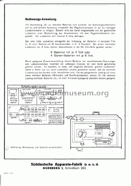 UniversalTrocken Gleichrichter 9270; SAF Süddeutsche (ID = 537439) A-courant