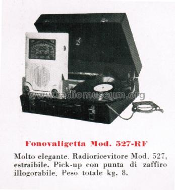 Fonovaligetta 527 RF; SAFAR Società (ID = 2655422) Radio