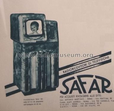 Fonotelevisore RTD30; SAFAR Società (ID = 2609368) Television