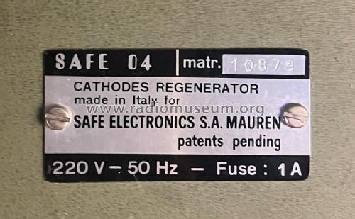 Régénérateur de Tube Cathodique 04A; Safe Electronic (ID = 3103471) Equipment