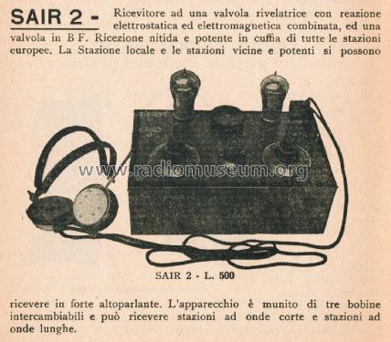 SAIR 2 ; SAIR - SIR; Torino (ID = 2952340) Radio