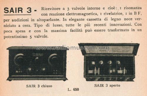 SAIR 3 ; SAIR - SIR; Torino (ID = 2952351) Radio