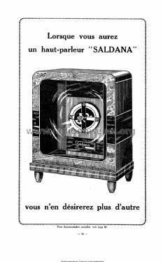 Haut-parleur Diffuseur BB; Saldana, Éts. F.; (ID = 1629739) Speaker-P