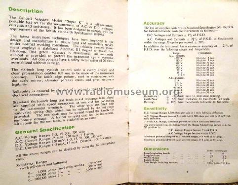 Multi-Range Meter Selectest Mark II; Salford Electrical (ID = 2640143) Equipment