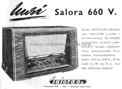 660V; Salora; Salo (ID = 1142348) Radio