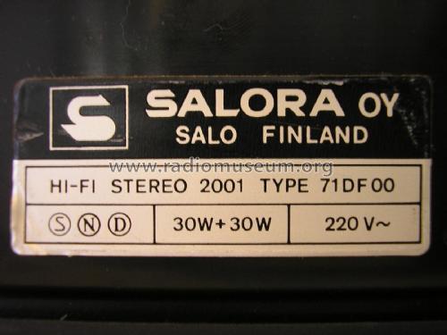 Hi-Fi Stereo 2001 3013; Salora; Salo (ID = 2106608) Radio