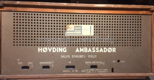 Høvding Ambassadør ; Salve Staubo A/S; (ID = 2321063) Radio