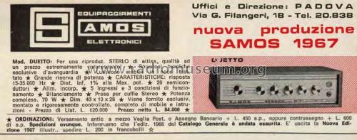 Amplificatore Stereo Duetto; Samos (ID = 2739072) Ampl/Mixer