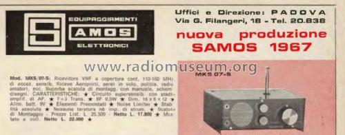 Ricevitore VHF MKS/07-S; Samos (ID = 2739080) Amat TRX