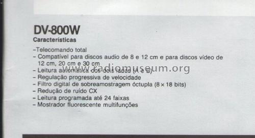 DV-800W; Samsung Co.; Daegu (ID = 2062211) Sonido-V