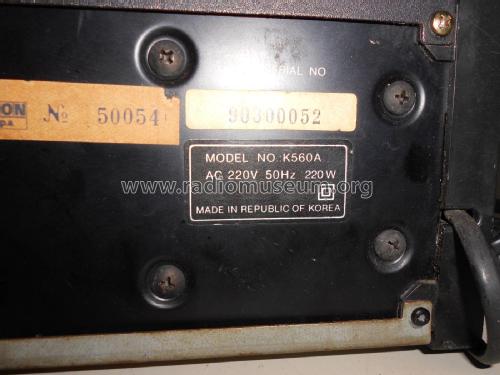 Stereo Integrated Amplifier K560A; Samsung Co.; Daegu (ID = 2282889) Ampl/Mixer