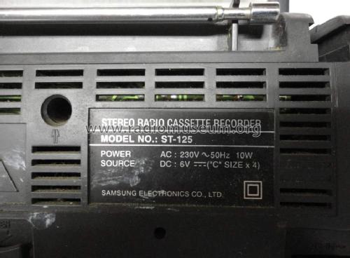 Stereo Radio Cassette Recorder ST-125; Samsung Co.; Daegu (ID = 1302726) Radio