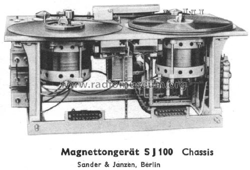 Magnettongerät SJ100; Sander & Janzen; (ID = 301952) Ton-Bild