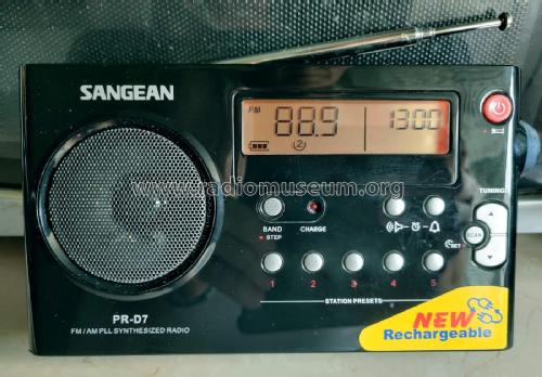 AM/FM Digital Rechargeable Portable Radio PR-D7; Sangean; Chung Ho (ID = 2923583) Radio