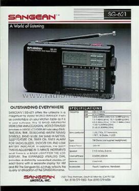 10 Bands Receiver SG-621; Sangean; Chung Ho (ID = 2601440) Radio