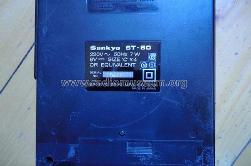 Cassette Recorder ST-60; Sankyo Seiki Mfg.Co. (ID = 942443) Sonido-V