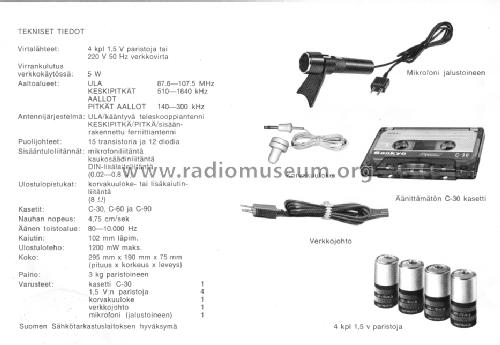 Cassette Recorder ST-215FL; Sankyo Seiki Mfg.Co. (ID = 1481322) Radio