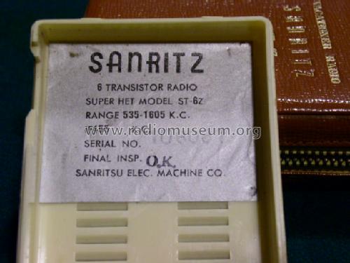 Sanritz ST-6Z; Sanritsu Electric Co (ID = 332172) Radio