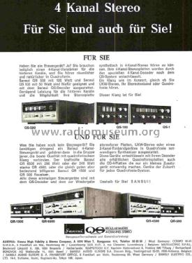 4 Channel Rear Amplifier QS-500; Sansui Electric Co., (ID = 1038419) Ampl/Mixer