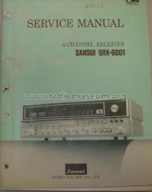 4-Channel Receiver QRX-6001; Sansui Electric Co., (ID = 1606904) Radio