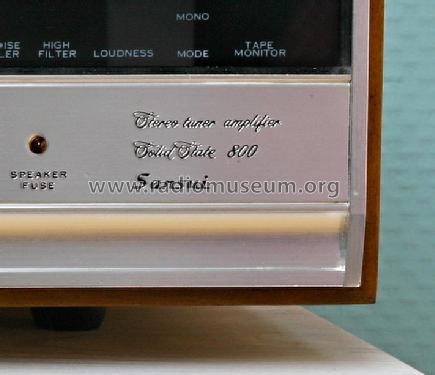 AM/FM MPX Stereo Tuner Amplifier Solid State 800; Sansui Electric Co., (ID = 3109472) Radio