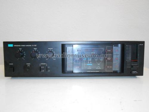 Integrated Stereo Amplifier A-707; Sansui Electric Co., (ID = 2300206) Ampl/Mixer