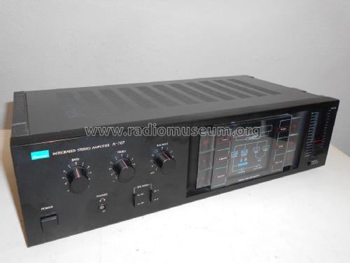 Integrated Stereo Amplifier A-707; Sansui Electric Co., (ID = 2300207) Ampl/Mixer