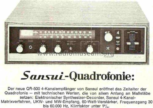 QR-500; Sansui Electric Co., (ID = 1043940) Radio