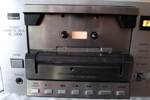 Stereo Cassette Deck SC-3300; Sansui Electric Co., (ID = 1402368) R-Player