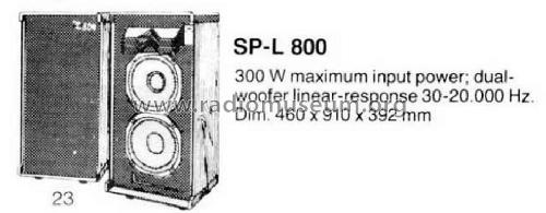 SP-L800; Sansui Electric Co., (ID = 1753317) Altavoz-Au