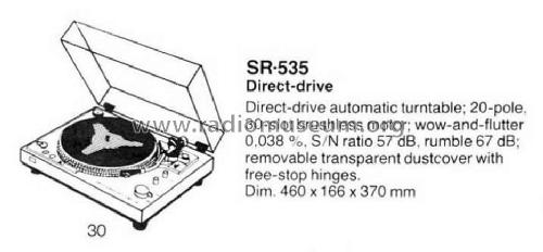 SR-535; Sansui Electric Co., (ID = 1753312) R-Player