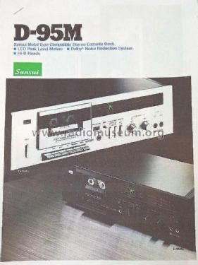 Stereo Cassette Deck D-95M; Sansui Electric Co., (ID = 2806546) Enrég.-R