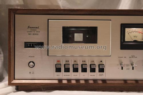 Stereo Cassette Deck SC-2000; Sansui Electric Co., (ID = 2076789) R-Player