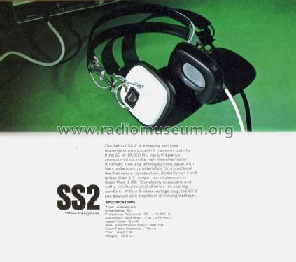 Stereo Headphone SS-2; Sansui Electric Co., (ID = 1737860) Lautspr.-K