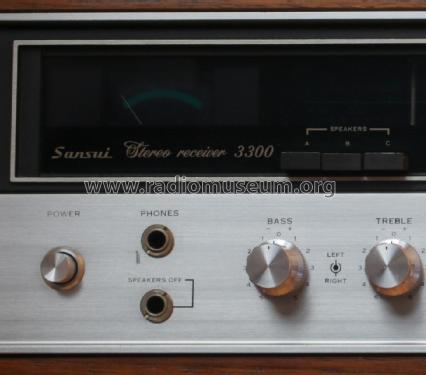 Stereo Receiver 3300; Sansui Electric Co., (ID = 3113547) Radio