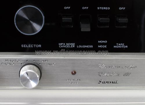 Stereo Tuner Amplifier Solid State 350; Sansui Electric Co., (ID = 3113489) Radio