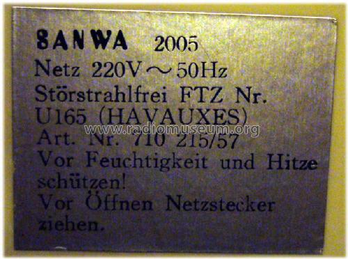 2005; Sanwa (ID = 411656) Radio