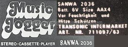 Music Jogger 2036 ; Sanwa (ID = 567303) Ton-Bild