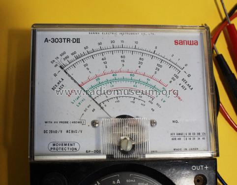 Multimeter A-303TR Equipment Sanwa Electric Instrument Co., Ltd ...