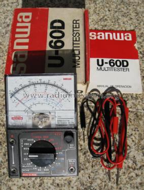 Multitester U-60D; Sanwa Electric (ID = 849197) Equipment