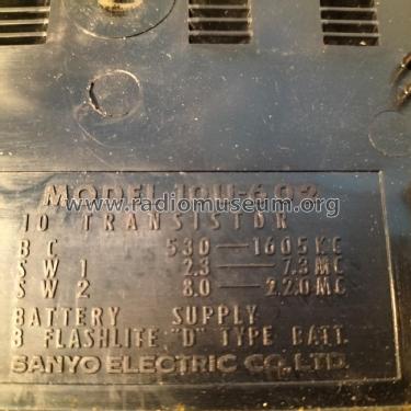 10 Transistor 10U-602; Sanyo Electric Co. (ID = 2745595) Radio