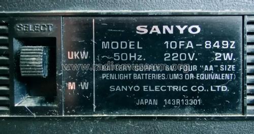 10FA-849Z; Sanyo Electric Co. (ID = 2758105) Radio