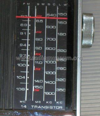 Solid State 14 - 4 Band 14 Transistor 14H-636L; Sanyo Electric Co. (ID = 820919) Radio